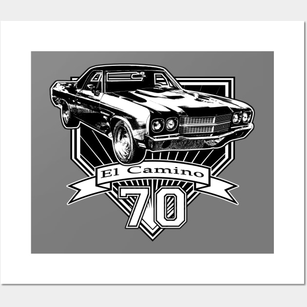 70 El Camino Wall Art by CoolCarVideos